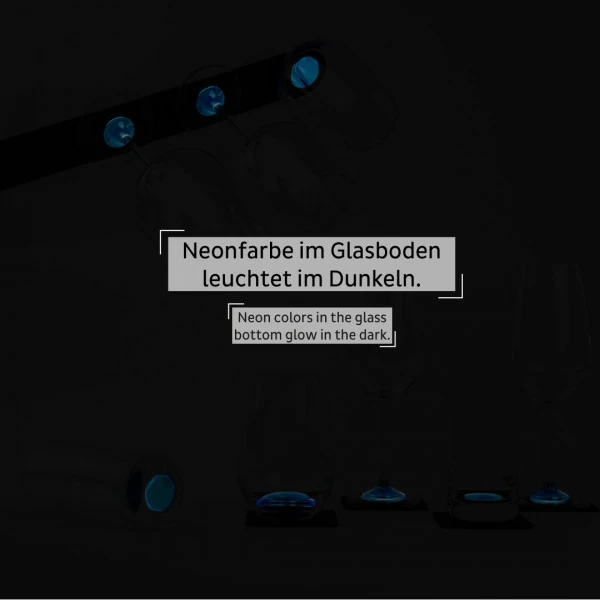 2 X Kristal Cam Şarap Bordeaux (0,65 L) Mıknatıslı + 2 X Metal-nano-jel-pad