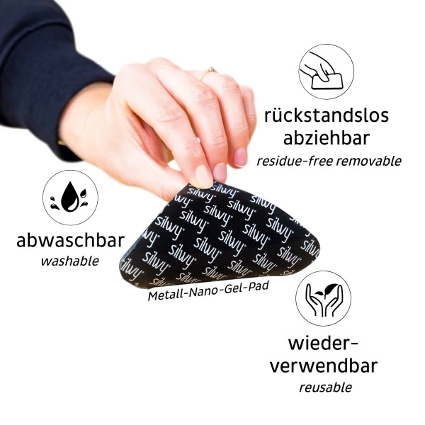 2 X Kristal Cam Şarap Bordeaux (0,65 L) Mıknatıslı + 2 X Metal-nano-jel-pad