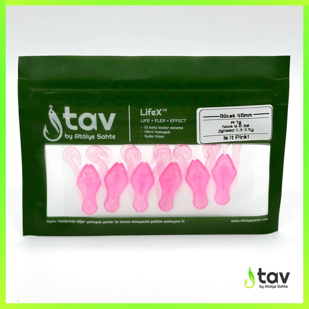 LifeX™ BÖCEK 40mm 6’lI paket - Is it Pink! (UV/Glow)