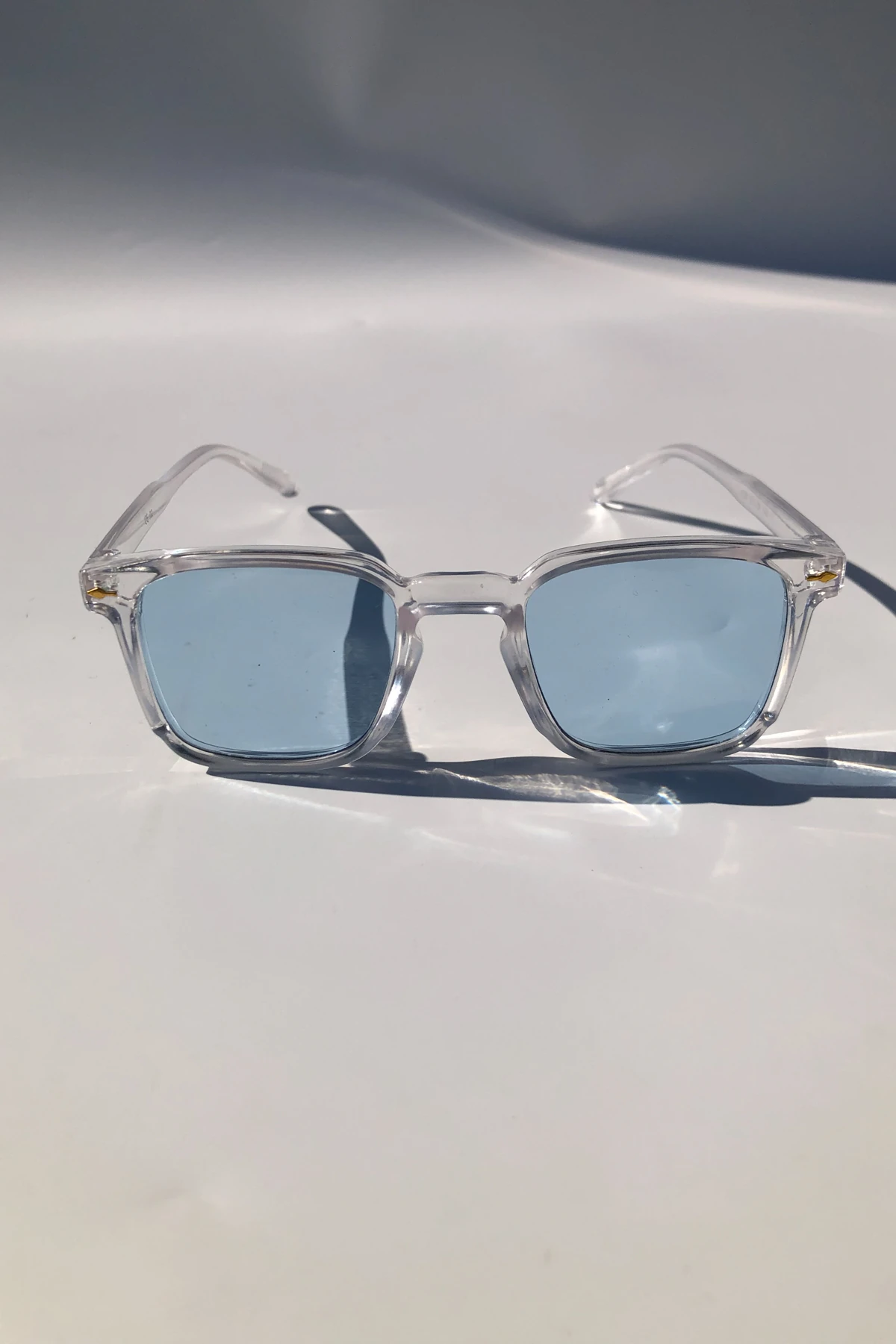 Marvel Unisex Güneş Gözlüğü Şeffaf Çerçeve - mavi