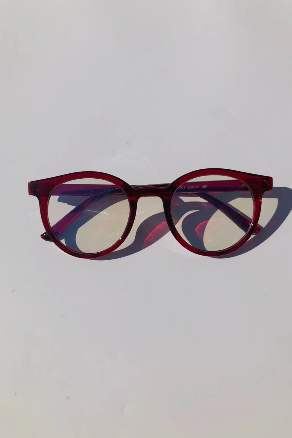 Julianne Mavi Işık Korumalı Bordo