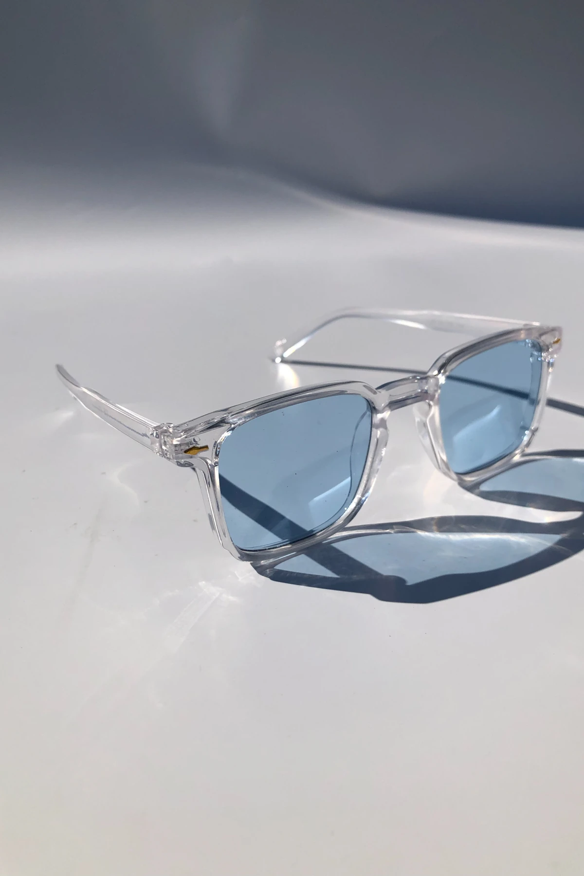 Marvel Unisex Güneş Gözlüğü Şeffaf Çerçeve - mavi