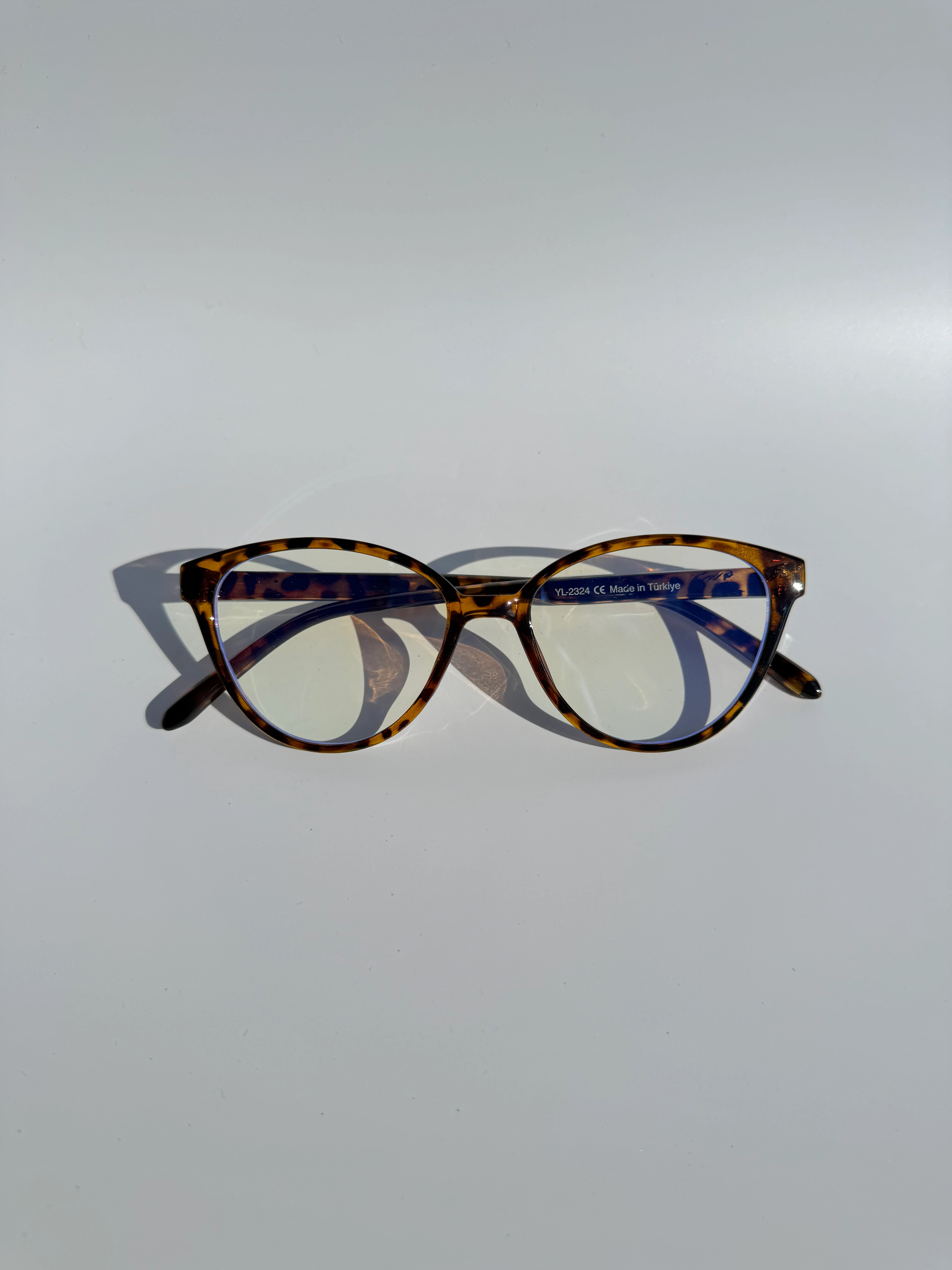 Viyole Mavi Işık Korumalı Gözlük - leopar