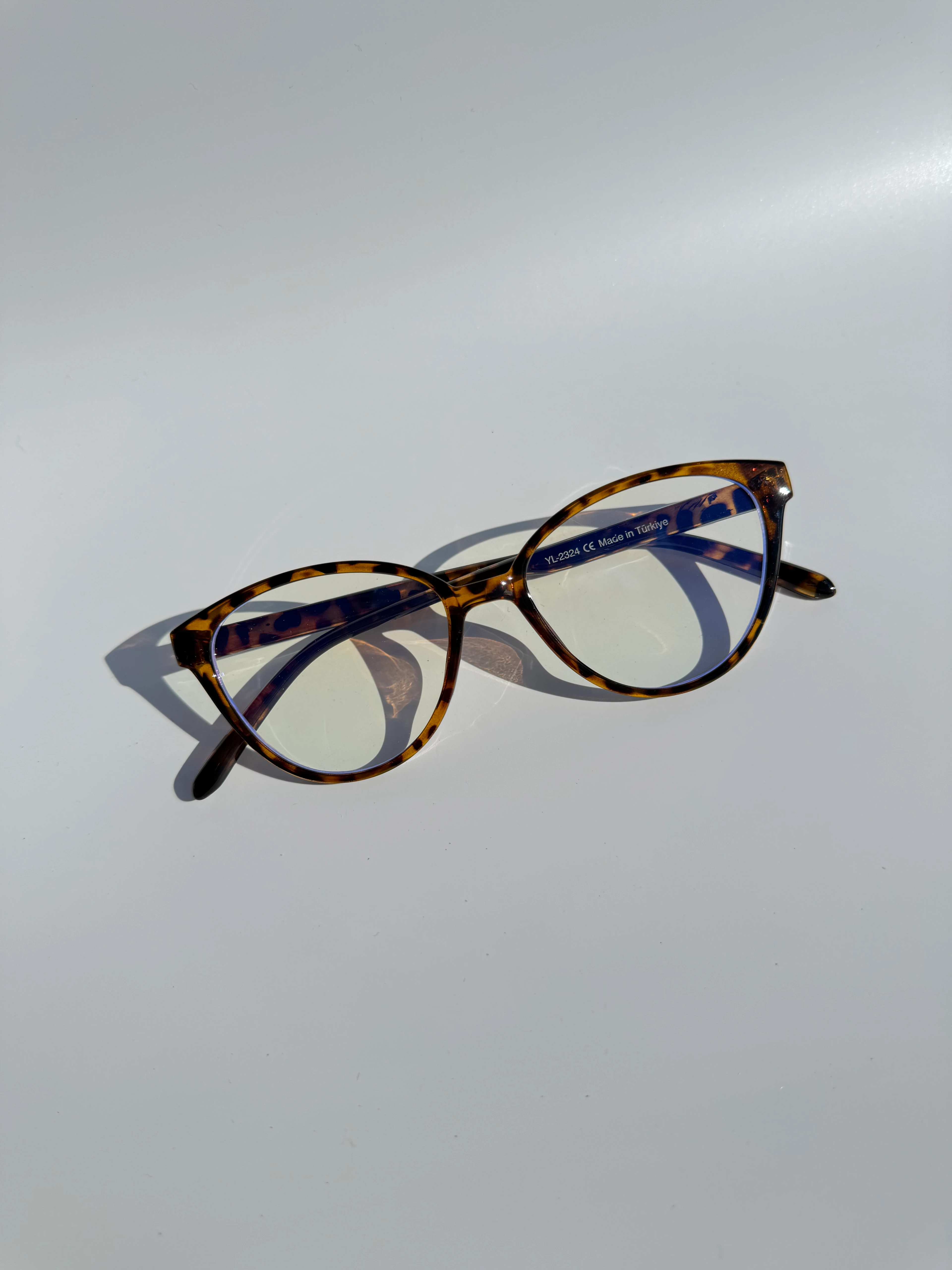 Viyole Mavi Işık Korumalı Gözlük - leopar