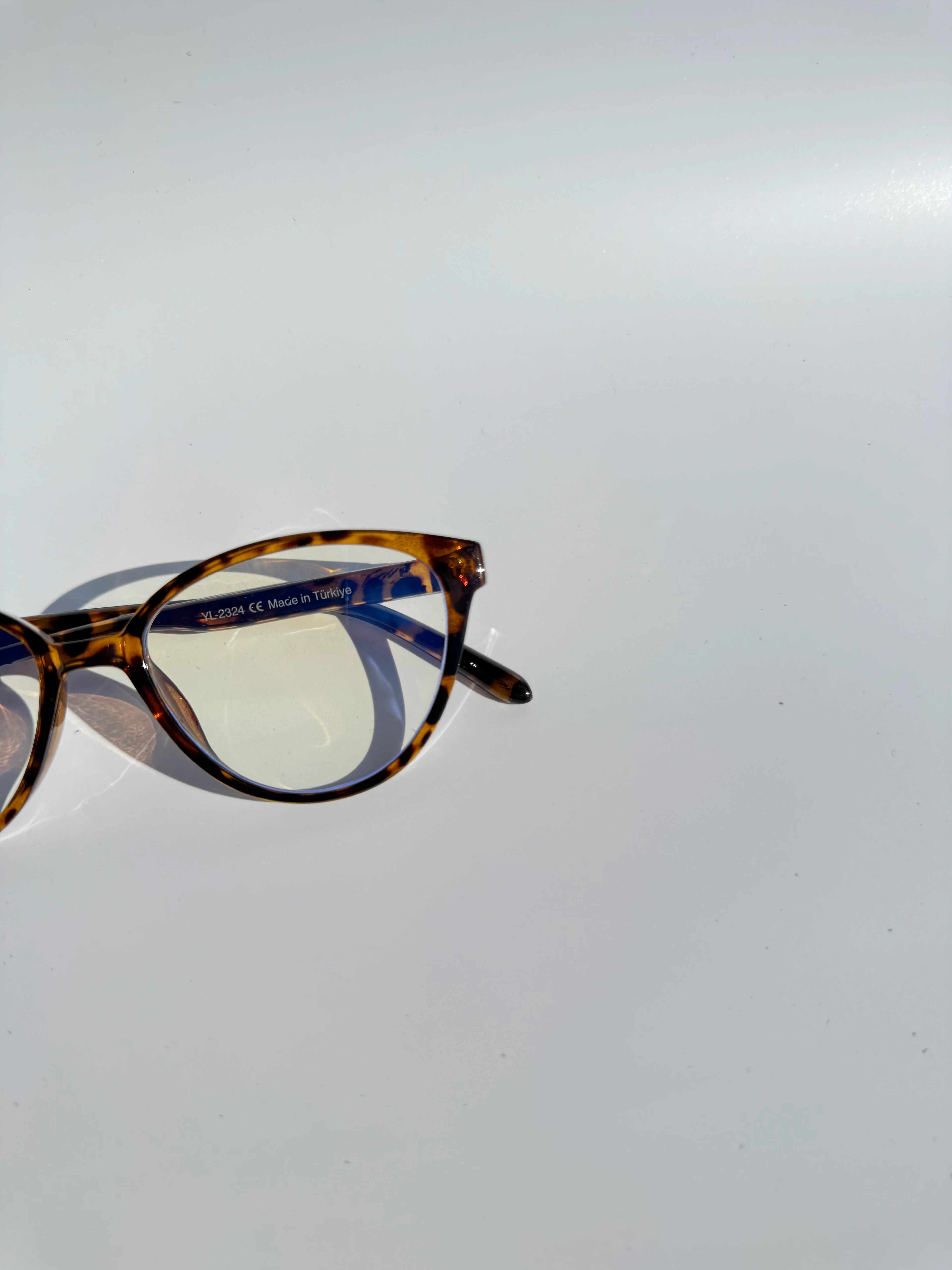 Viyole Mavi Işık Korumalı Gözlük - leopar