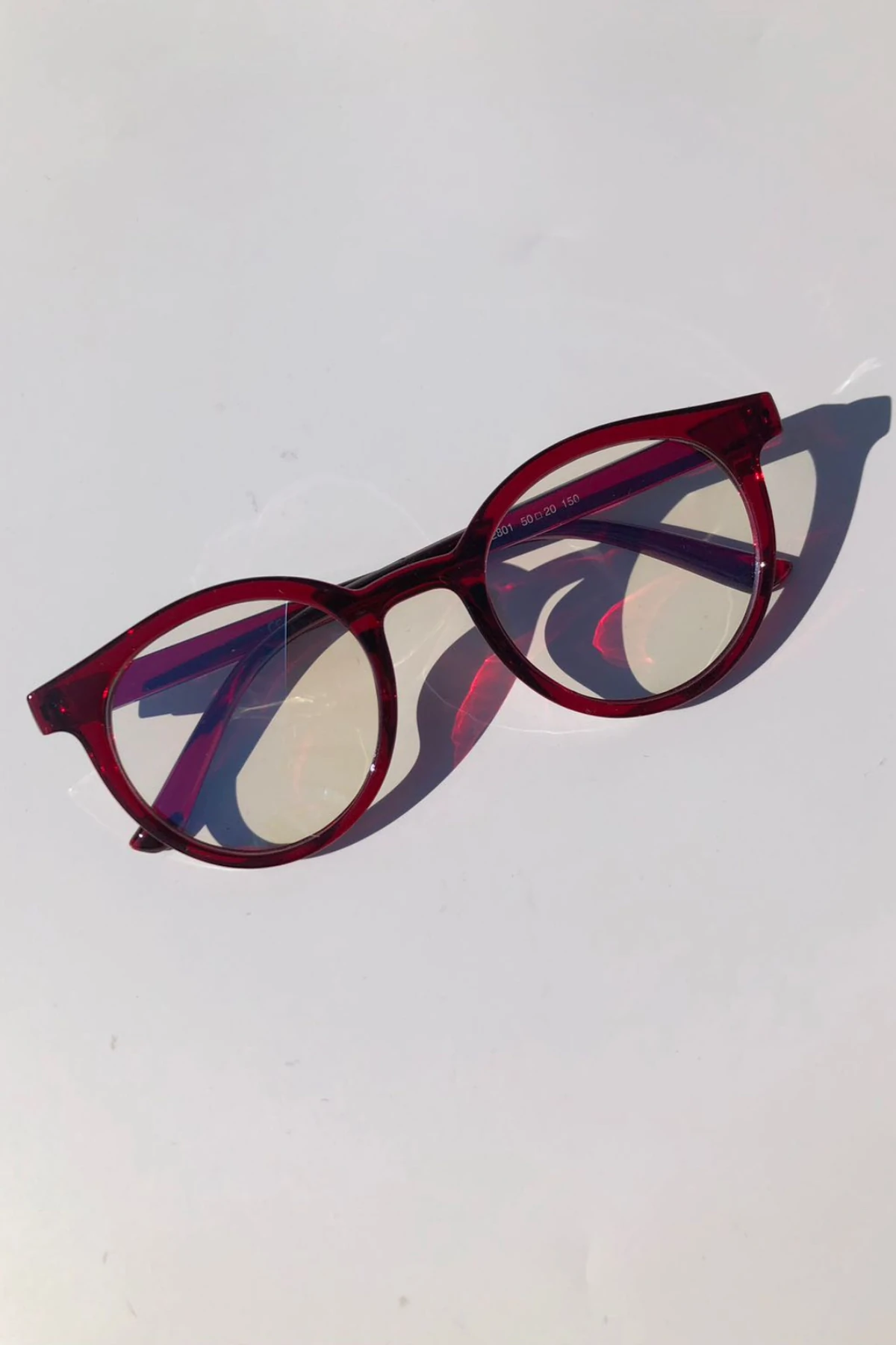 Julianne Mavi Işık Korumalı Bordo