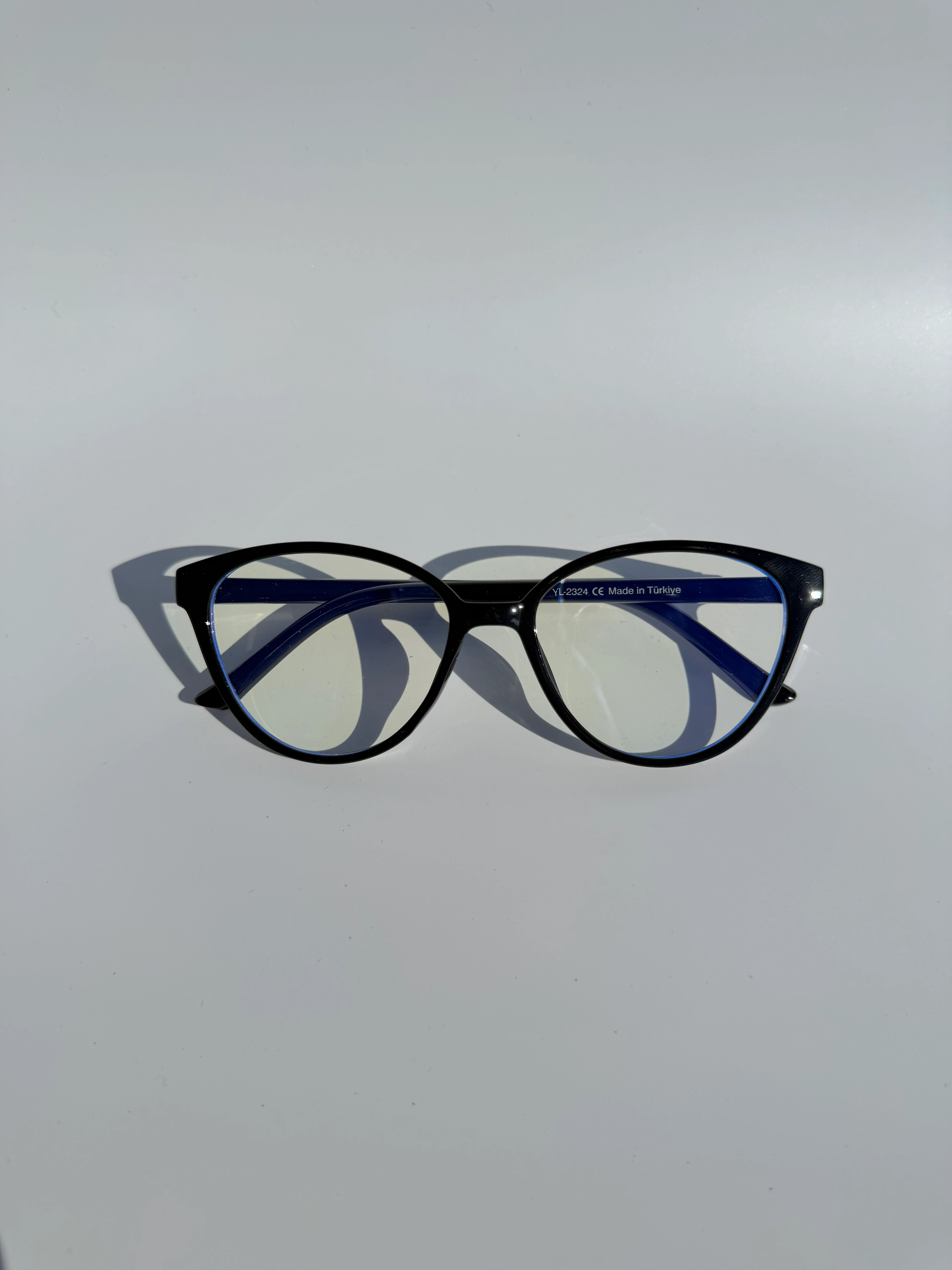 Viyole Mavi Işık Korumalı Gözlük - siyah