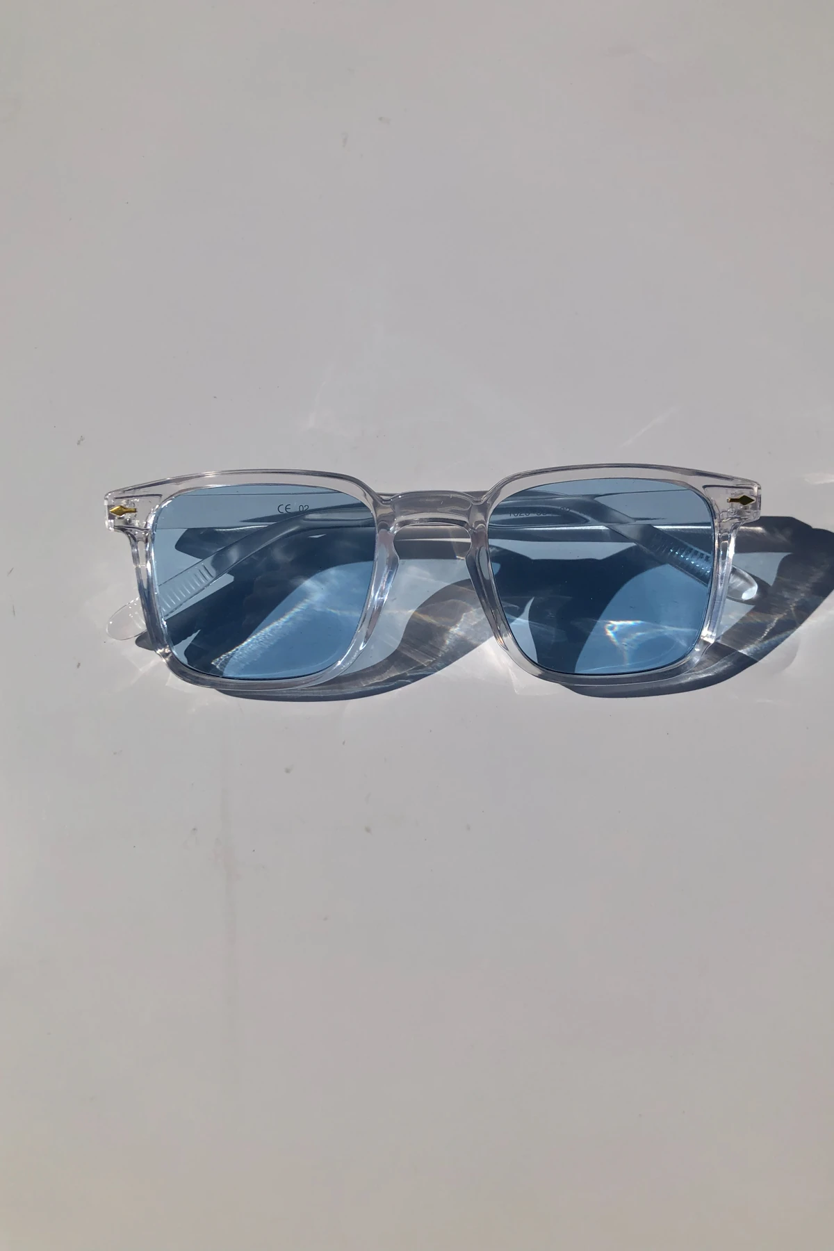 Marvel Unisex Güneş Gözlüğü Şeffaf Çerçeve - mavi