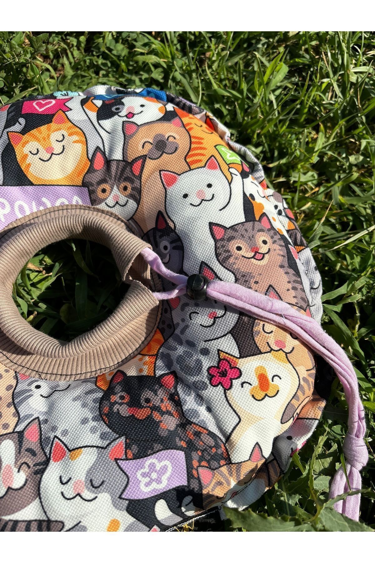 Kedi Ve Köpek Boyunluk-Elizabeth Yakalık Operasyon Boyunluk-kedi Boyun Yastığı(ÖZEL KUMAŞ)(Miyav Gücü)