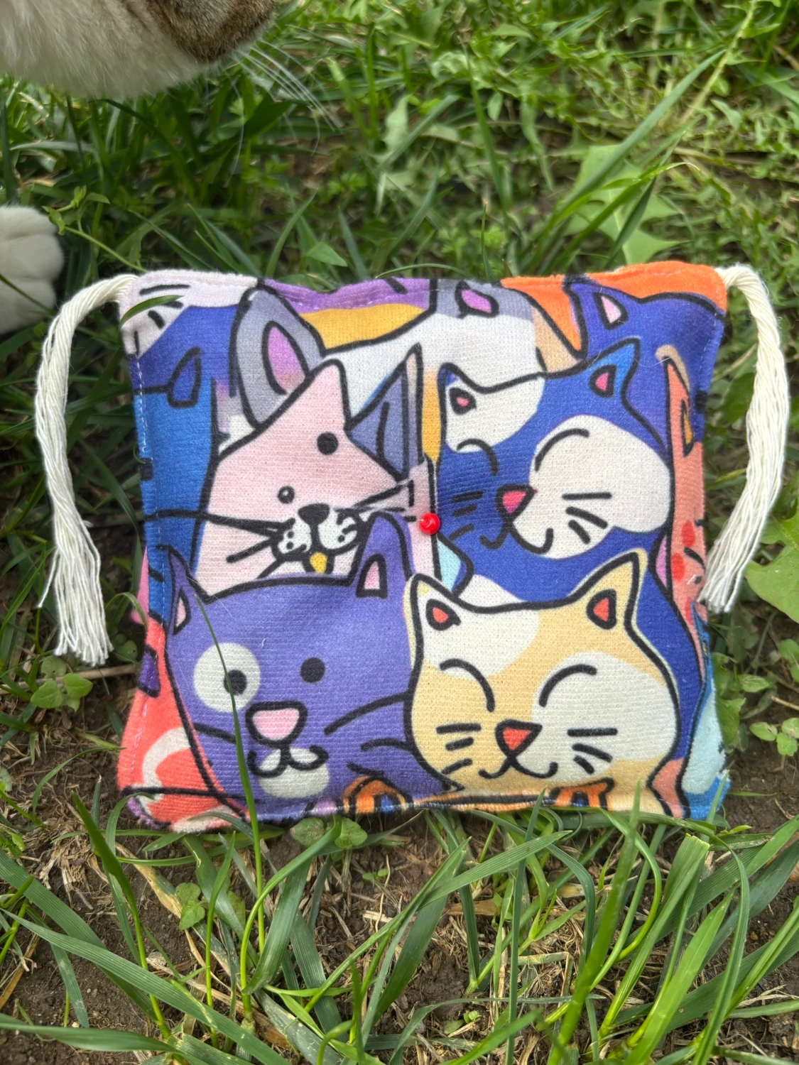 Catnipli Kedi Yastığı-12x12 cm (Catnip pillow)-Kedi Oyun Yastığı