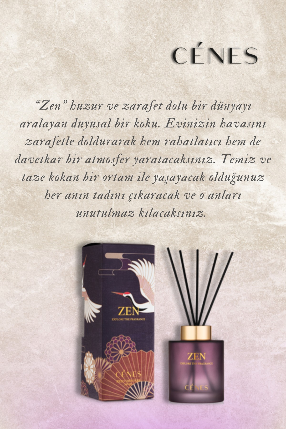 Zen Reed Diffuser 200ml-Çubuklu Oda Kokusu