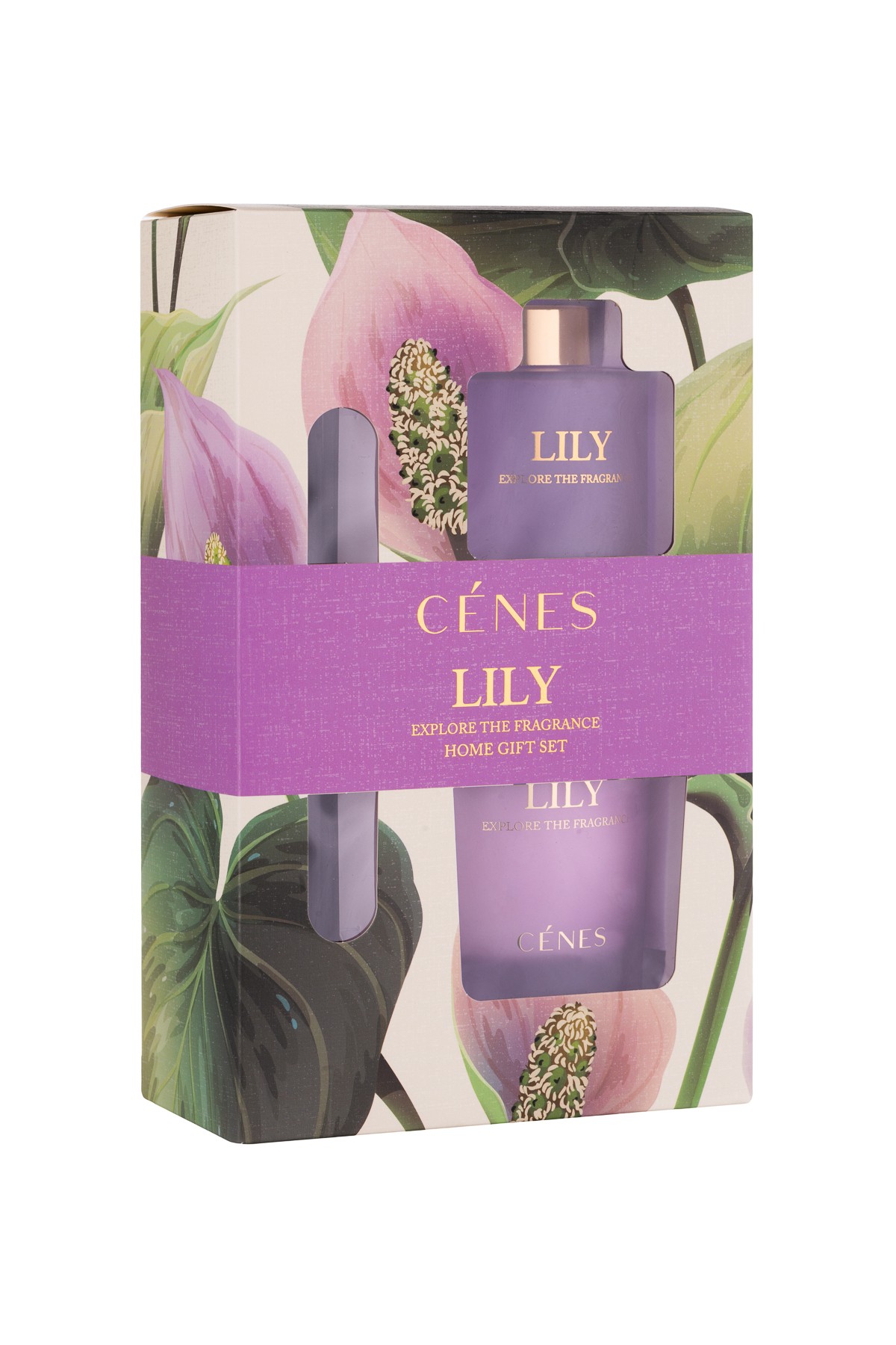 Lily Reed Diffuser 200ml + Candle 200g Gift Set / Oda Kokusu+Mum Hediye Seti