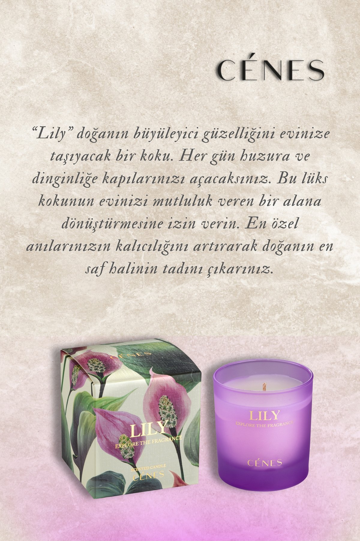 Lily Candle 200g-Mum