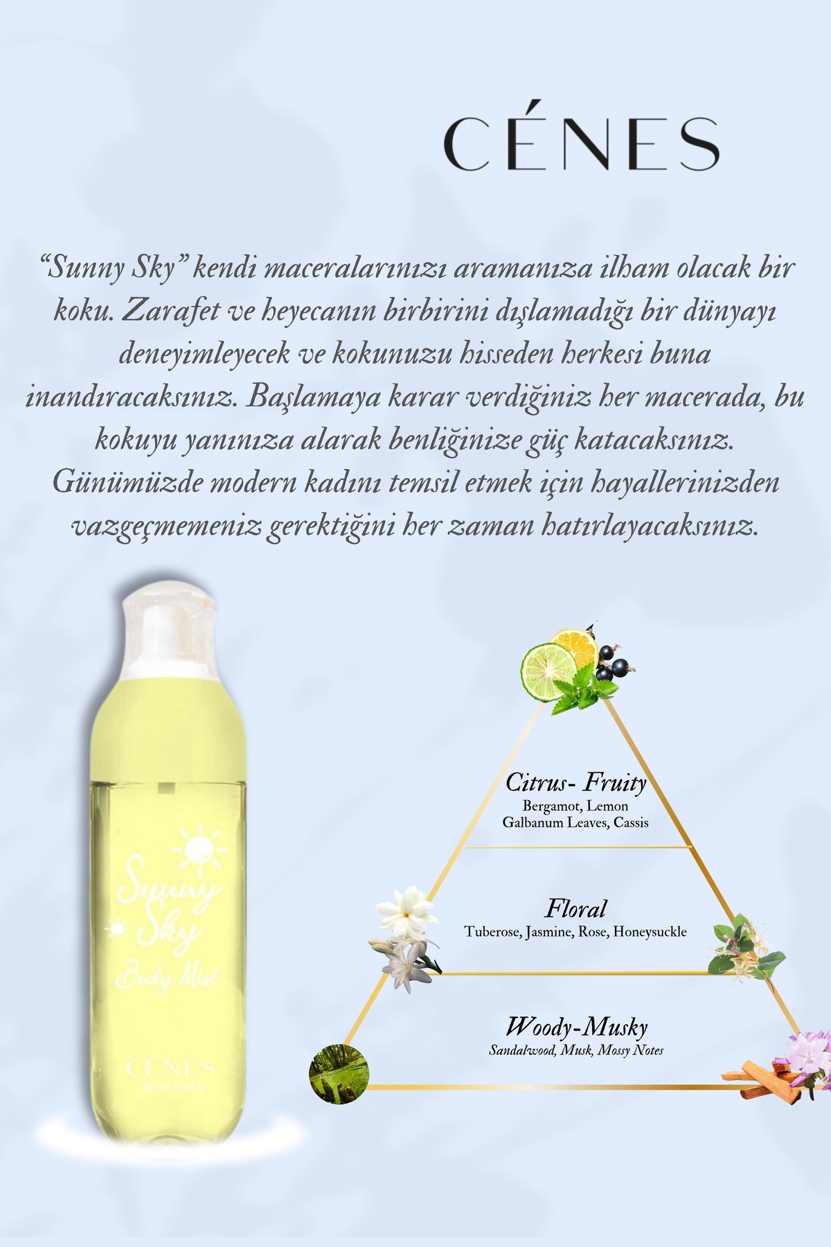 Sunny Sky Shimmer Body Mist 200 ml - Simli Vücut Spreyi