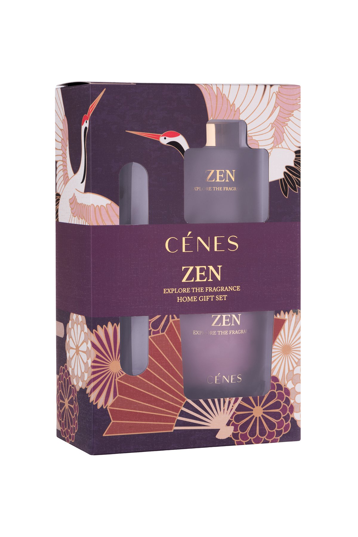 Zen Reed Diffuser 200 ml + Candle 200 g Gift Set/ Çubuklu Oda Kokusu+Mum Hediye Seti