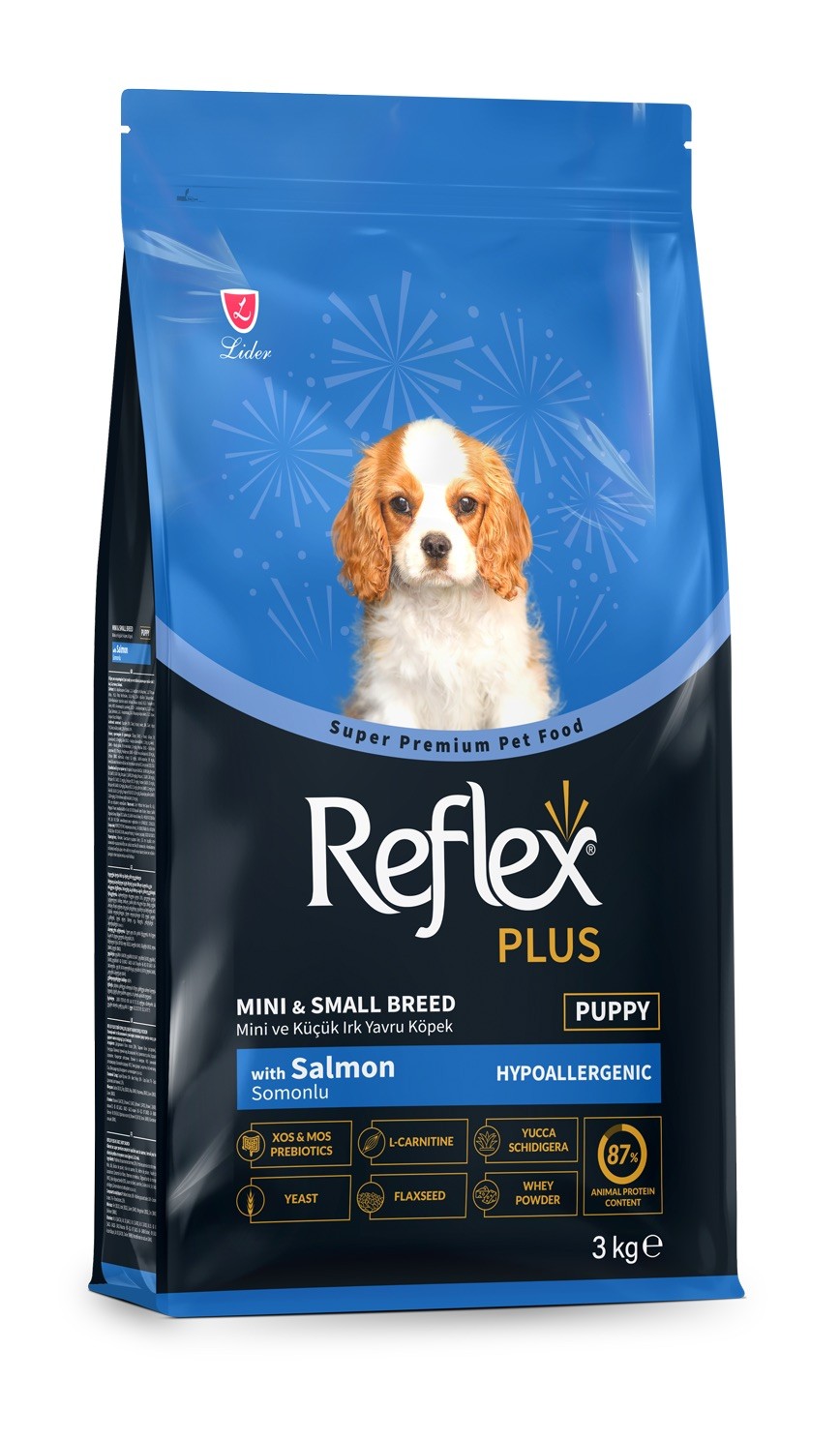 Reflex Plus Somonlu Mini ve Küçük Irk Yavru Köpek Maması 3 kg