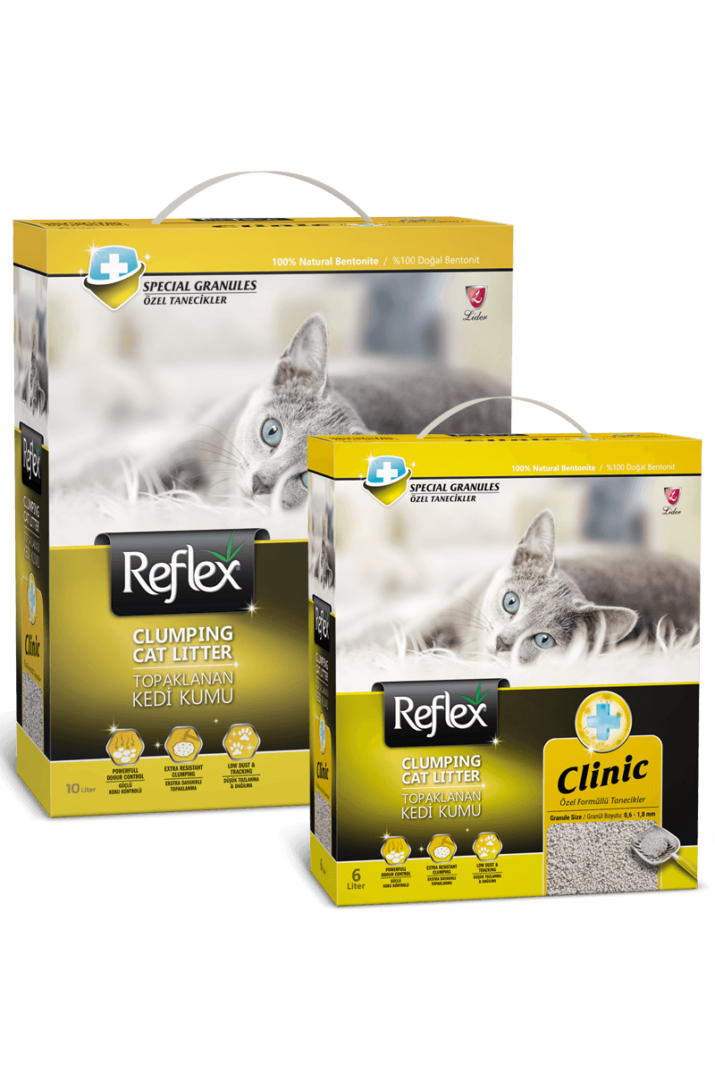 Reflex Klinik (Özel Formüllü Tanecikler) Topaklanan Kedi Kumu 6 LT