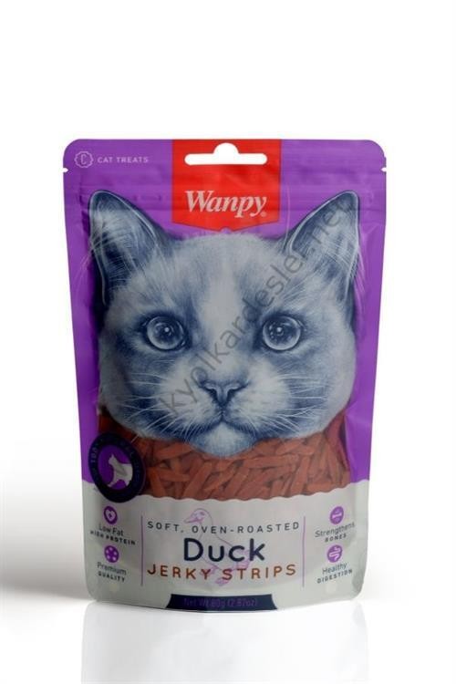 Wanpy Gerçek Ördek Fileto 80 gr DA-02S-01 Yumuşak Kedi Ödülü