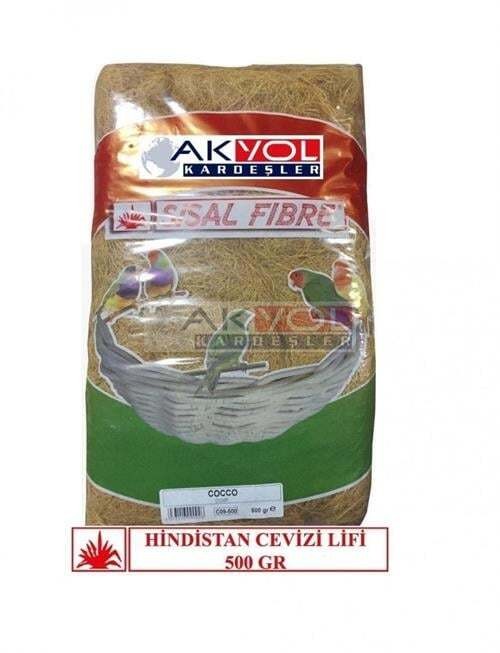 Sisal Fibre Egzotik Kuşlar İçin Hindistan Cevizi Lifi Yuva Malzemesi 500 gr