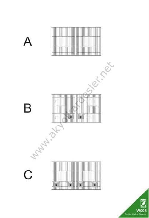 W008 Rulolu Kafes Sistemi 124 CM