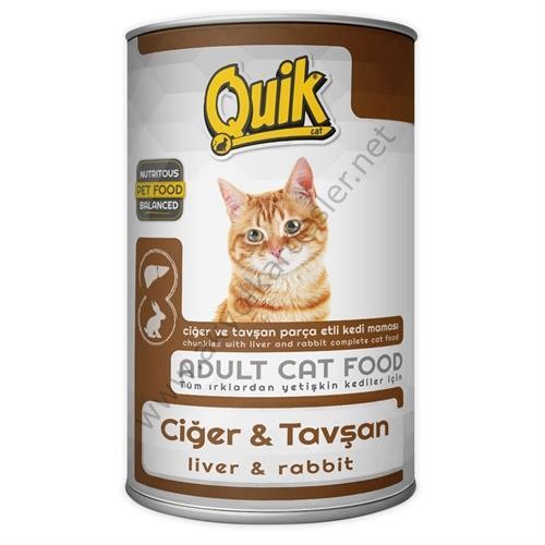 Quik Kedi 415 gr Ciğer-Tavşan Konserve
