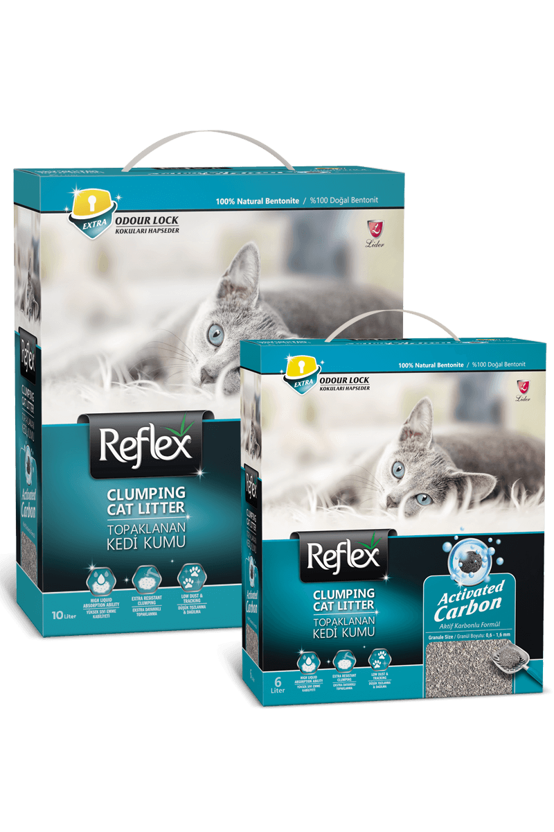 ​Reflex Aktif Karbonlu Topaklanan Kedi Kumu 6 LT