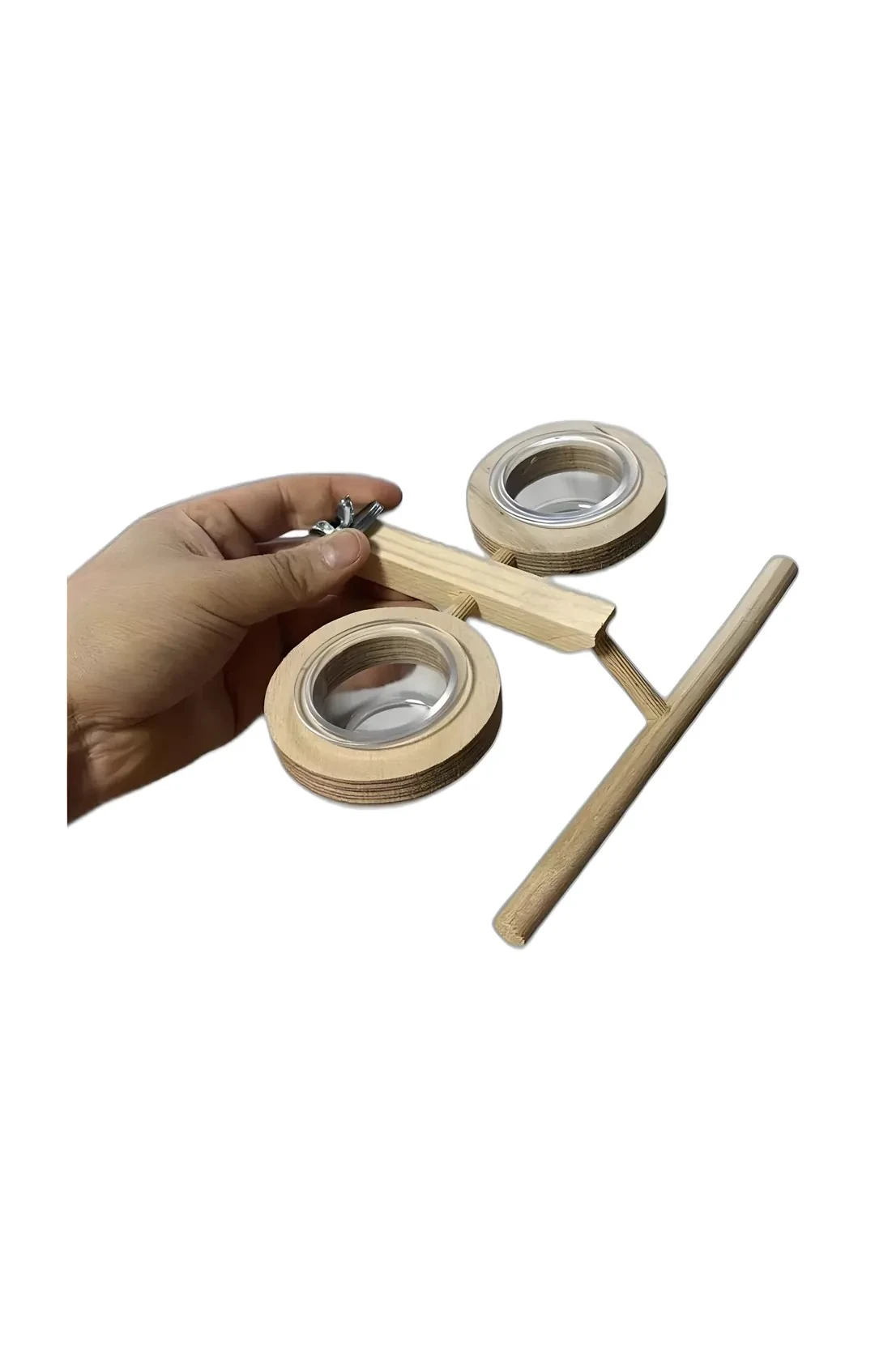 White Road 2 li Mamalıklı Ahşap Kuş Oyuncağı