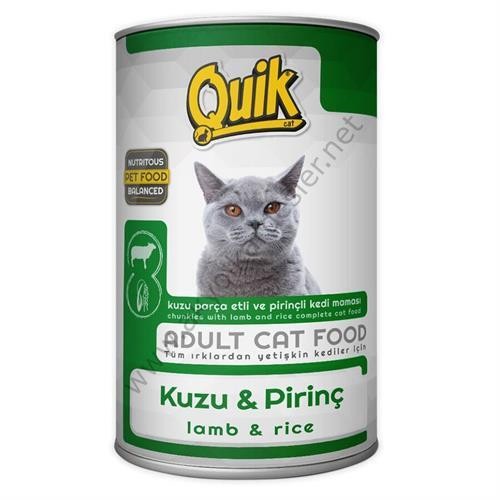 Quik Kedi 415 gr Kuzu Etli-Pirinç Konserve