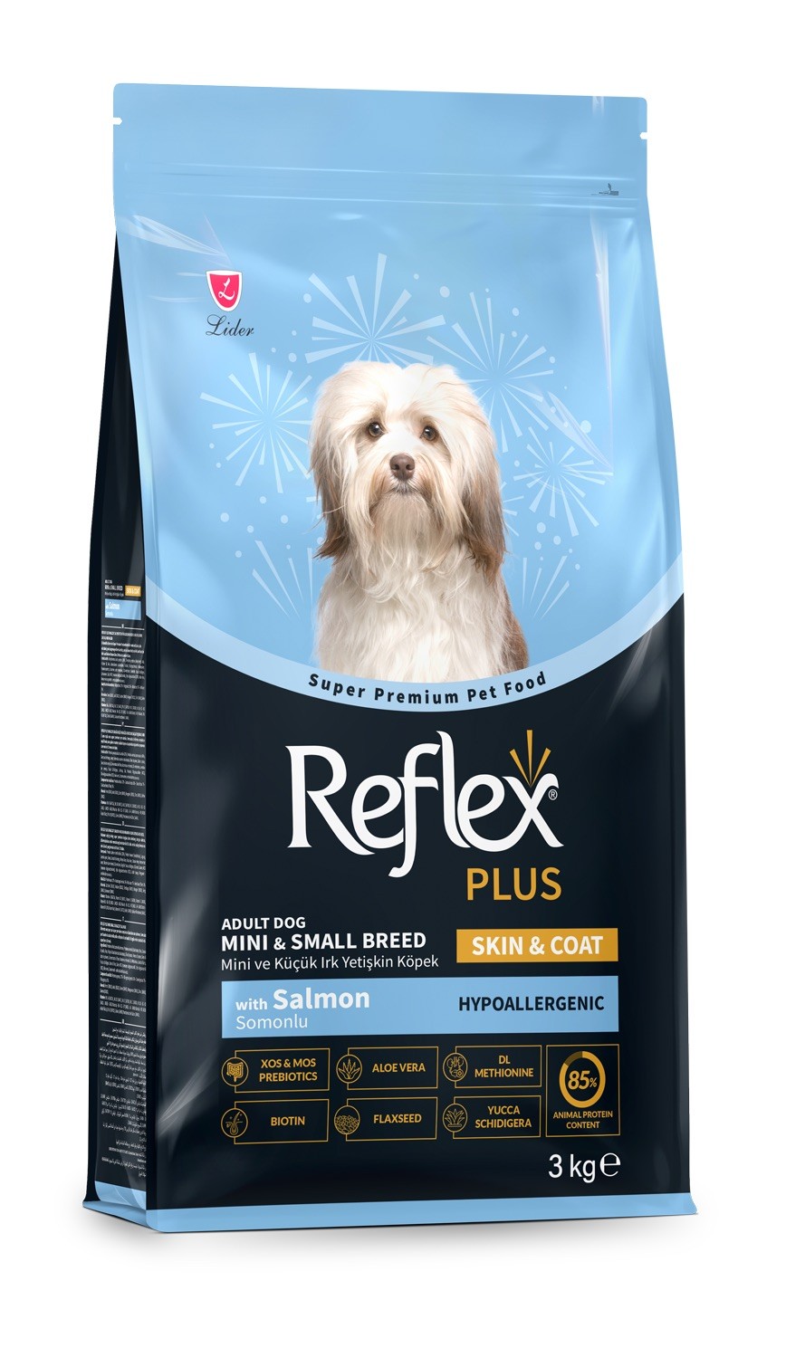 Reflex Plus Skin & Coat Somonlu Mini ve Küçük Irk Yetişkin Köpek Maması 3 kg