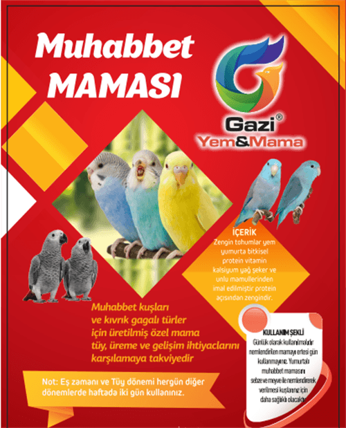 Gazi Special Yumurtalı Muhabbet Kuş Maması 10 kg