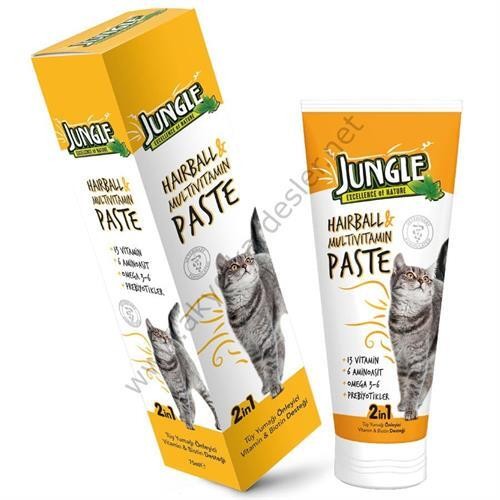 Jungle Cat Anti-Hairball & Multivitamin Kedi Macunu 75 ml