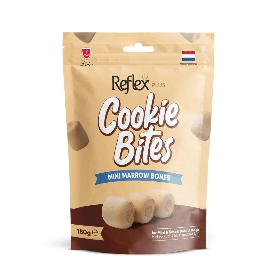 Reflex Plus Cookie Bites Mini Marrow Mini ve Küçük Irk Yetişkin Köpek Ödül Maması 150 Gr