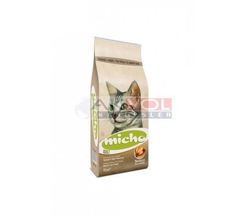 Micho Adult Cat Tavuklu (Hamsi ve Pirinç eşliğinde) Yetişkin Kedi Maması