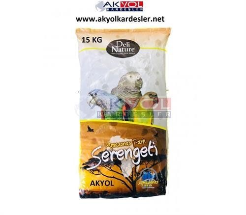 Deli Nature Amazon Park Serengeti Jako ve Benzeri Papağanlar İçin Karışık Yem 15 kg