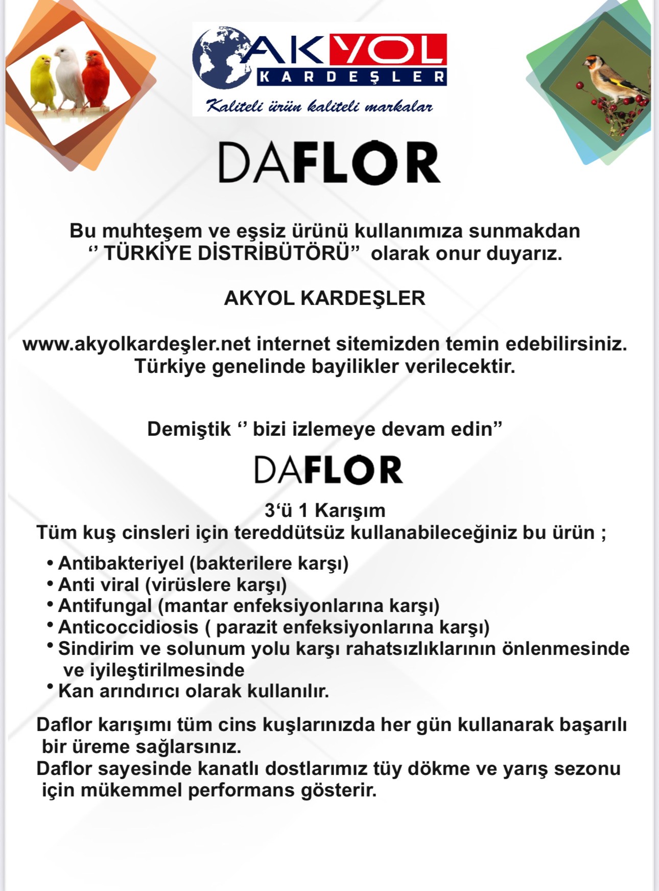 Daflor 3'ü 1 Arada Karışım 100ml