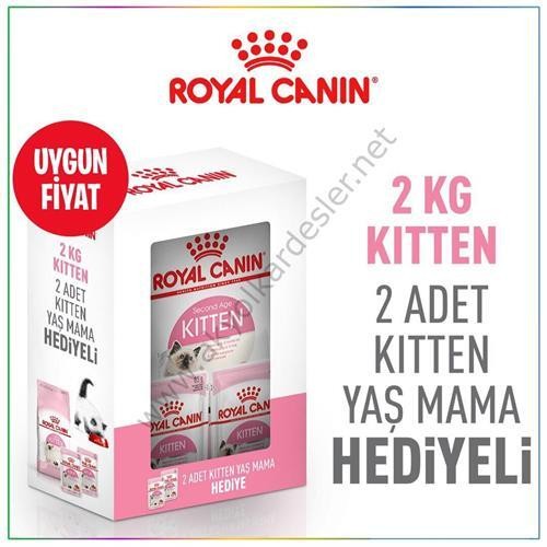 Royal Canin Box Kitten Yavru Kedi Maması 2 Kg + 2 Adet Kitten Yaş Mama Hediyeli