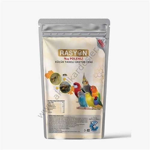 Rasyon %4 Polenli Küçük Taneli Üretim Yemi  450 Gr