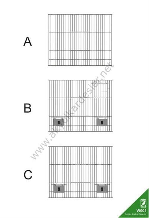 W001 Rulolu Kafes Sistemi 90 CM