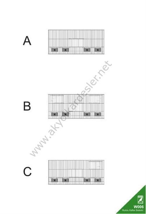 W006 Rulolu Kafes Sistemi 124 CM