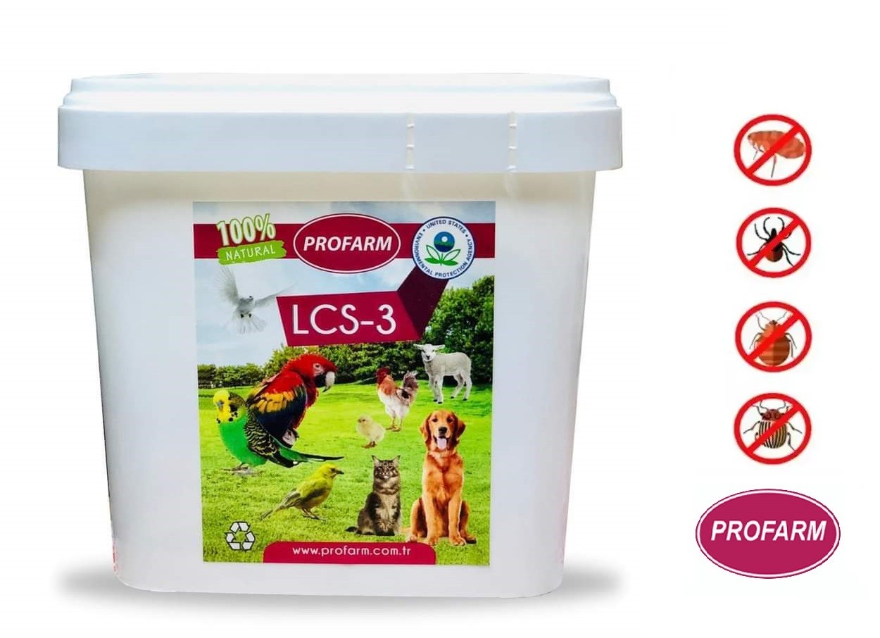 Profarm LCS-3 Doğal Pire, Kene ve Haşere Temizleme Tozu 1kg