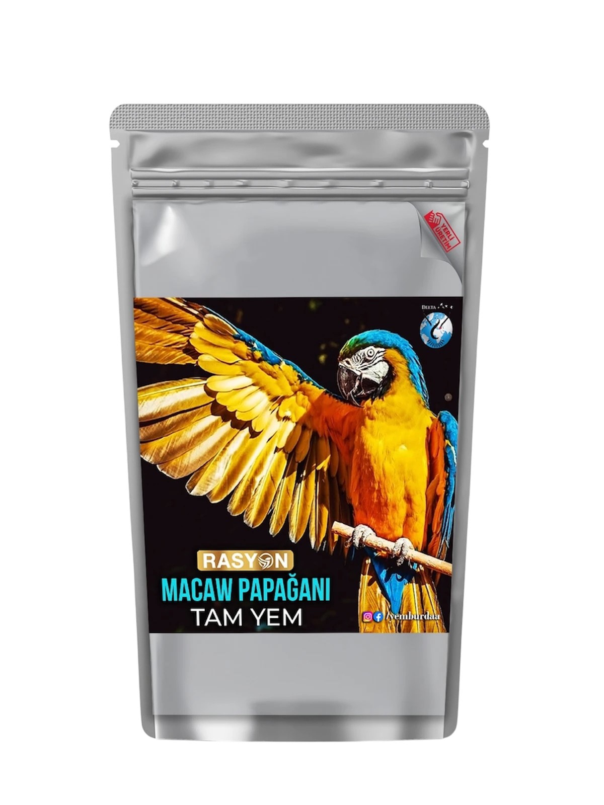 Rasyon Macaw Papağanı Tam Yemi 850 Gr