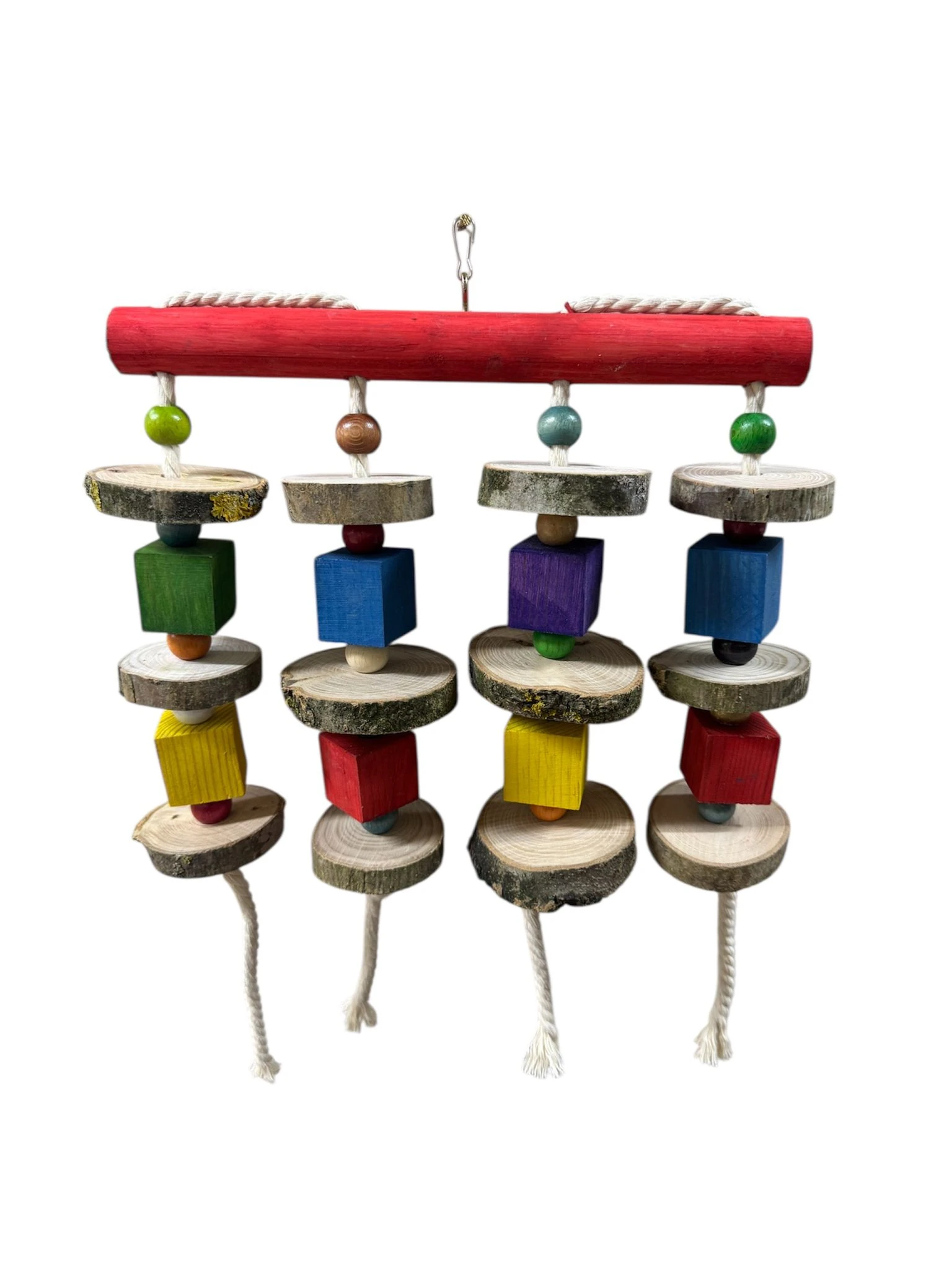 White Road Jako Ve Papağan Ahşap Kuş Oyuncağı