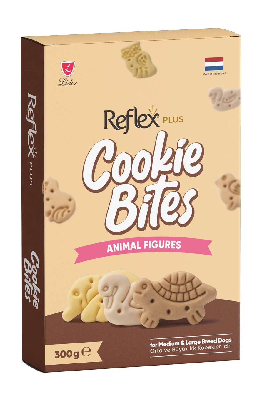Reflex Plus Cookie Bites Animal Figures Orta ve Büyük Irk Köpek Ödül Maması 150g