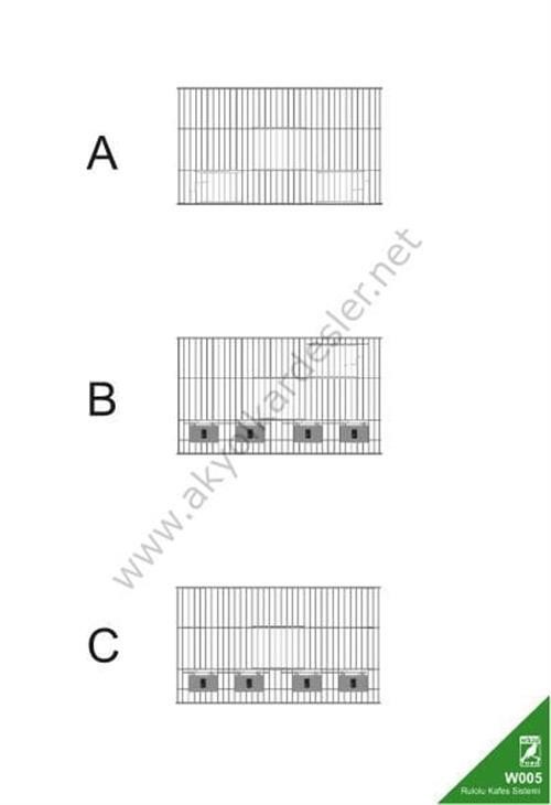W005 Rulolu Kafes Sistemi 110 CM