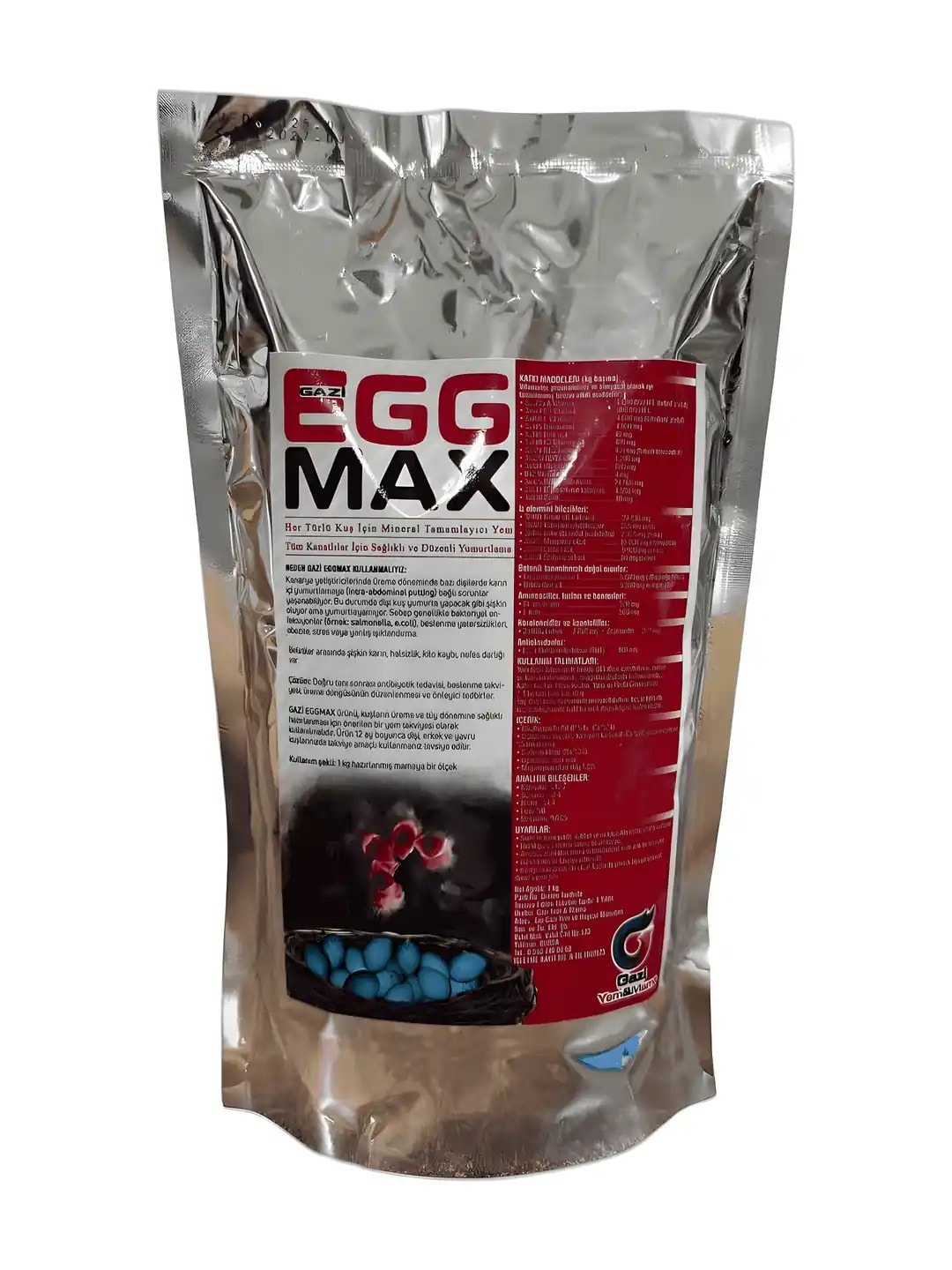 Gazi Egg Max Doğurganlık Arttıcı Tam Katkı 1 kg