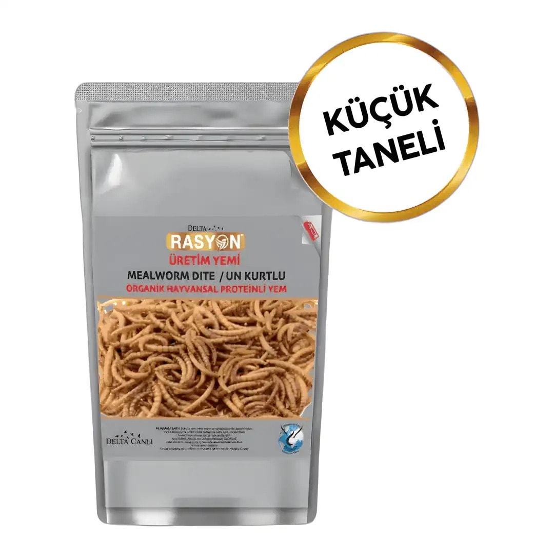Rasyon Un Kurtlu Organik Hayvansal Proteinli Üretim Yemi Küçük Taneli 1 Kg