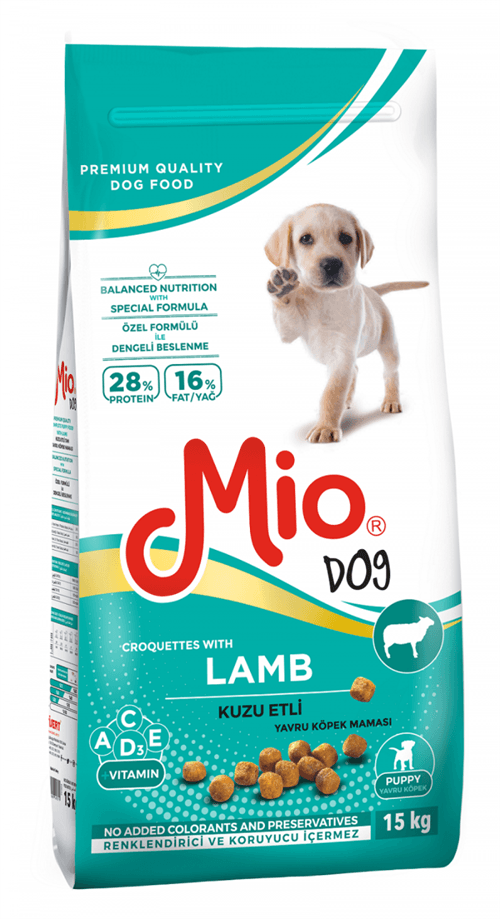 Mio Mio 15 kg - Kuzu Etli Yavru Köpek Maması