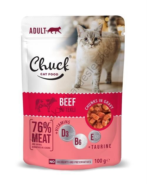 Chuck Pouches -Yetişkin - Dana Etli 100 G