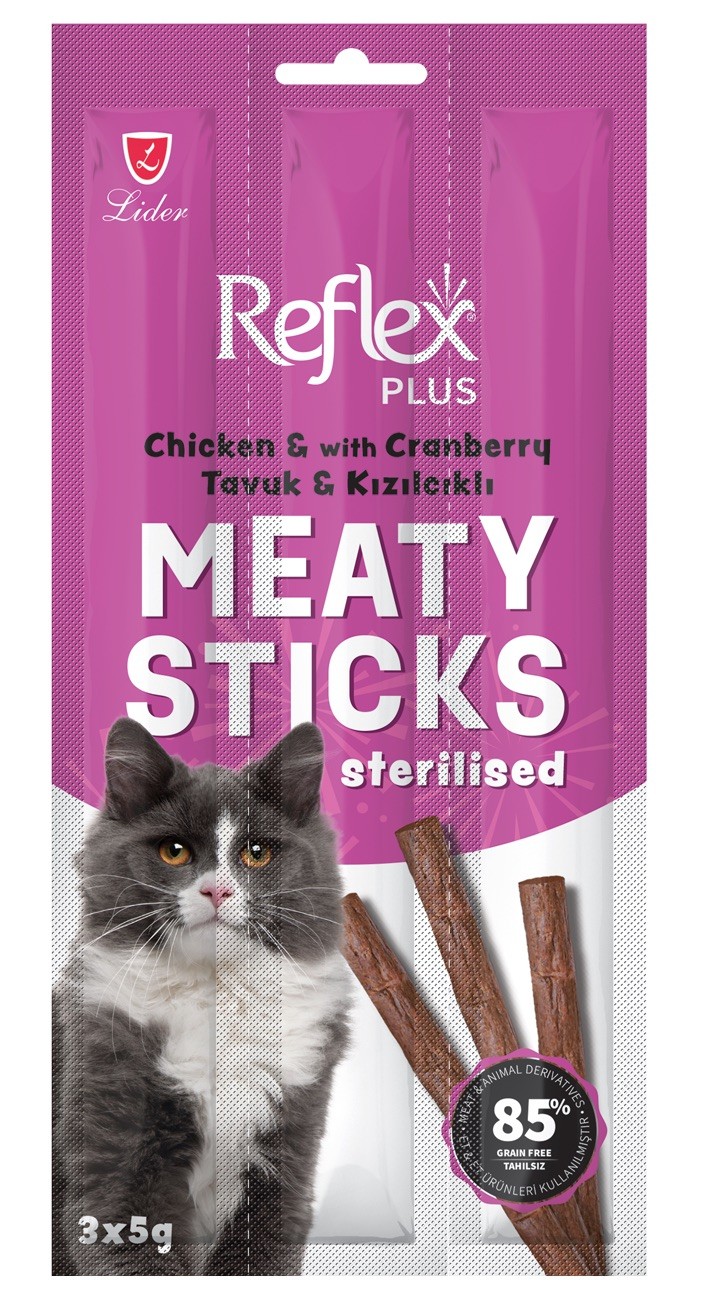 Reflex Meaty Sticks / Tavuklu ve Kızılcıklı Etli Çubuk