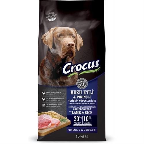 Crocus Kuzu Etli Pirinçli Yet. Köpek Maması 15 Kg